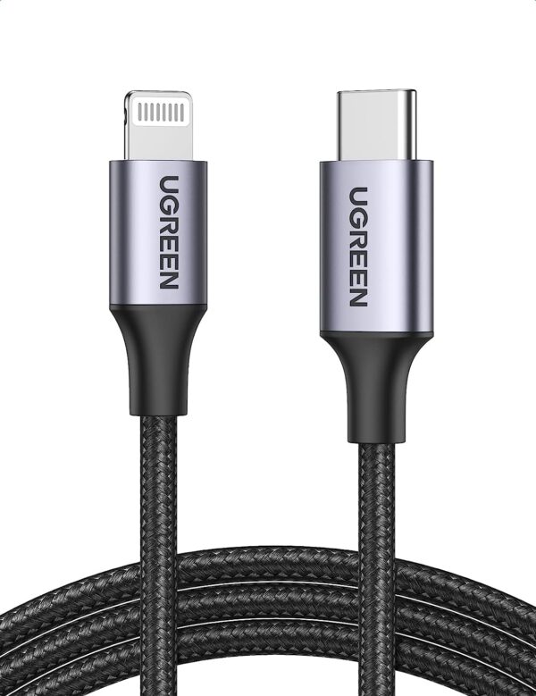 Ugreen 2M MFI Lightning to USB cable Aluminum Case + Braid