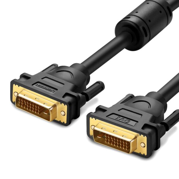 Ugreen DVI(24+1) male to male cable gold-plated 1m - Image 2