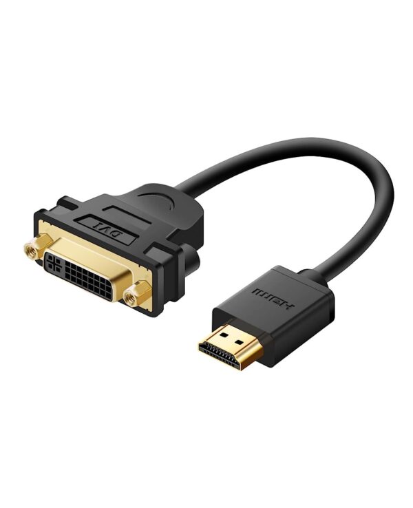 Ugreen HDMI Male to DVI Female adaptor cable gold plated - Image 2