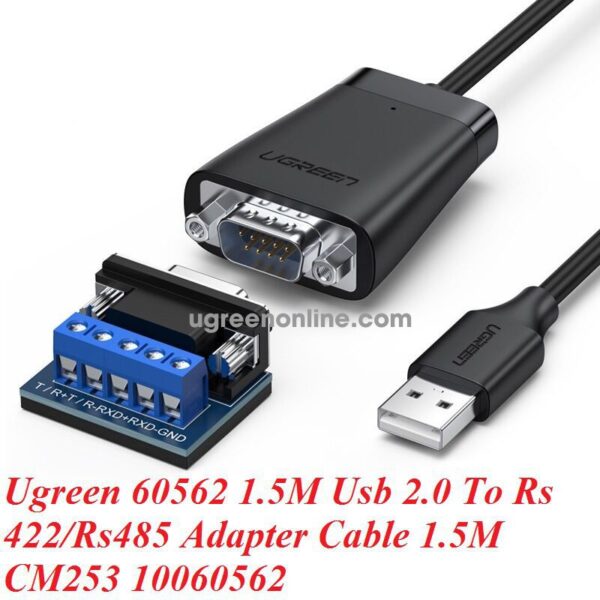 Ugreen USB TO RS-422/RS485 adapter Cable 1.5m, Chipset: FIDI-FT232R+ZT485, Supports Windows 8.1/8/7/ - Image 3