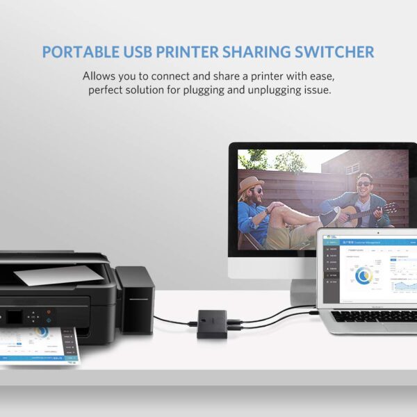 Ugreen USB 2.0 2 in 4 out Sharing Switch - Image 6