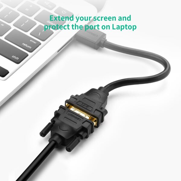Ugreen HDMI Male to DVI Female adaptor cable gold plated - Image 4