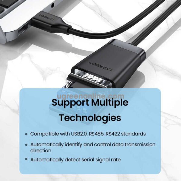 Ugreen USB TO RS-422/RS485 adapter Cable 1.5m, Chipset: FIDI-FT232R+ZT485, Supports Windows 8.1/8/7/ - Image 7