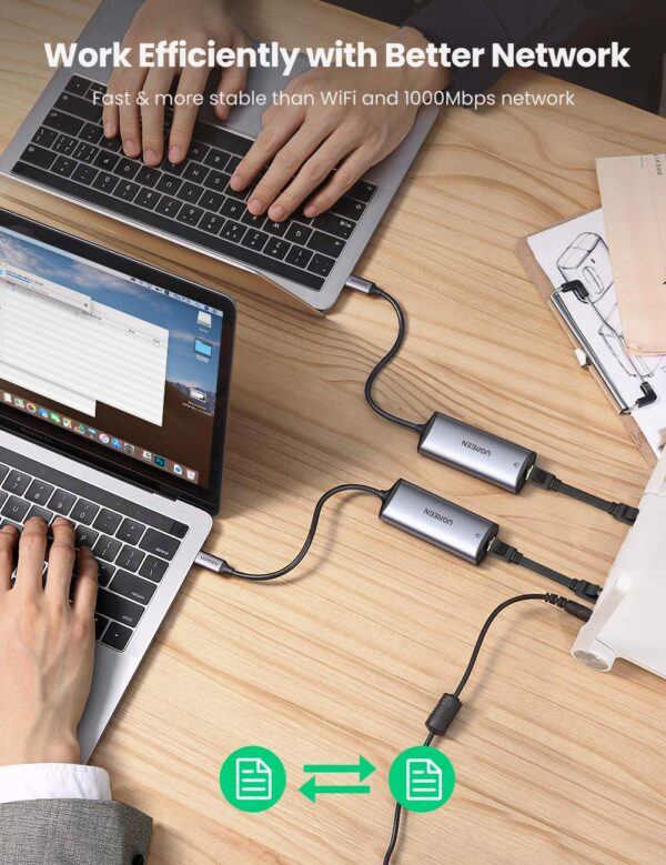 Ugreen USB Type C to giga, Grey, Realtek chipset - Image 5
