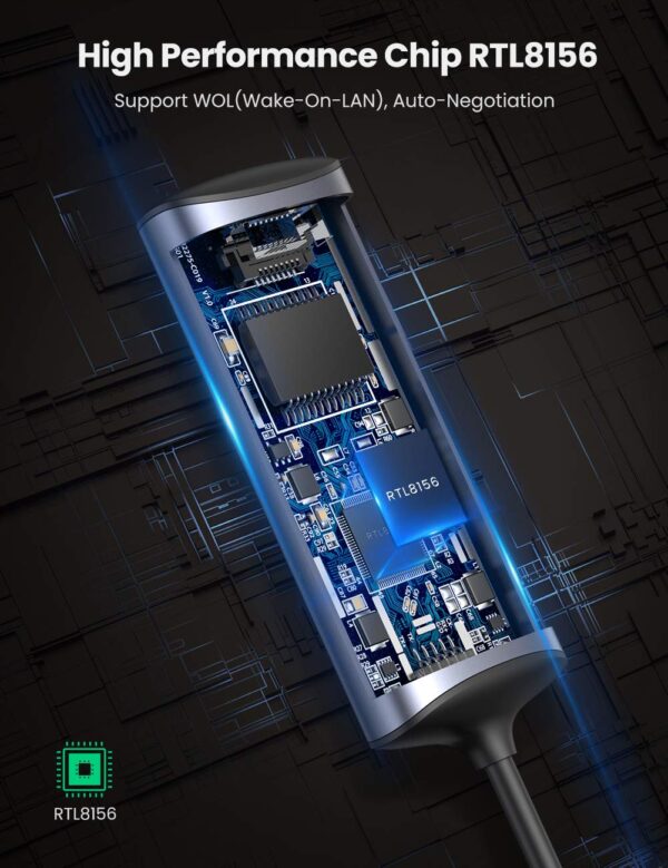 Ugreen USB Type C to giga, Grey, Realtek chipset - Image 7