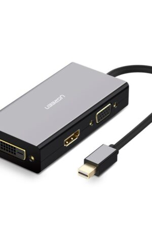 Ugreen 3 in 1 Mini DP to HDMI/VGA/DVI - Black, 1080p