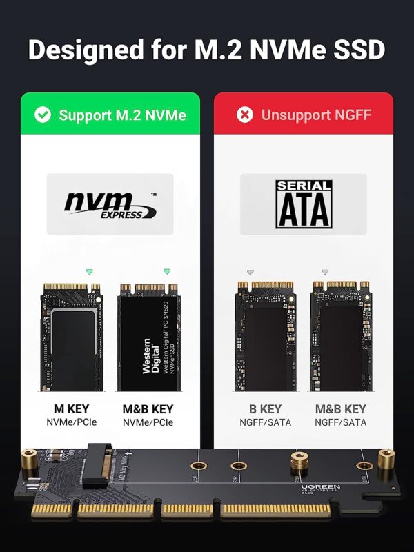 Ugreen 30715 PCie to M.2 nvme expansion card - Image 4