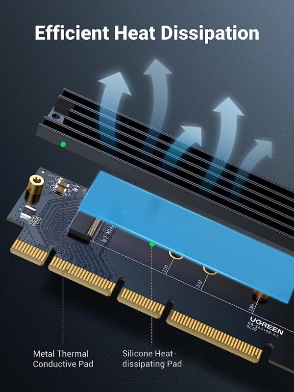 Ugreen 30715 PCie to M.2 nvme expansion card - Image 5