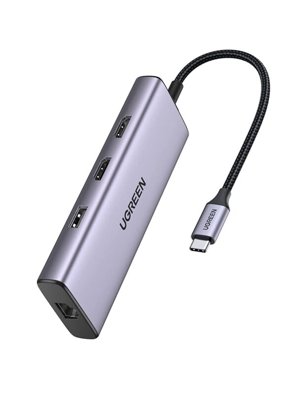 Ugreen 90119 4K 60Hz 60w PD USB type C to 2×USB 3.0