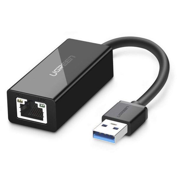 Ugreen USB3.0 Giga Lan Card--ABS case Black