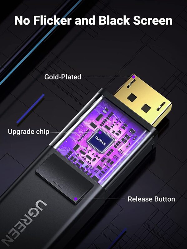 Ugreen Dp Male to DP Male cable,5m 4K*2K @60hz - Image 3