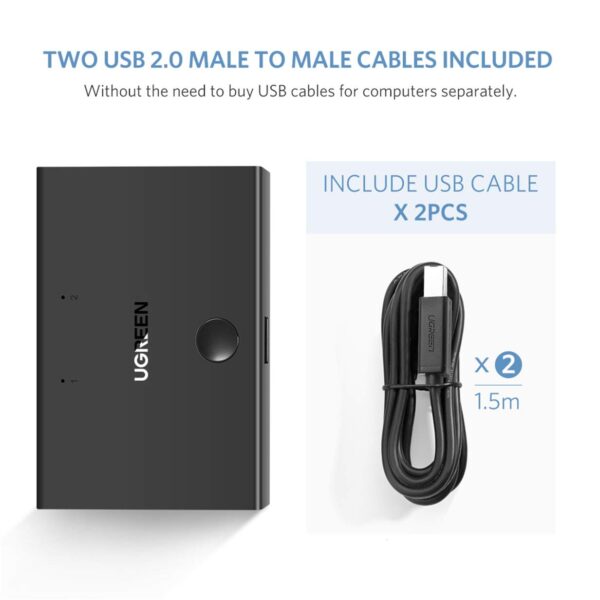 Ugreen USB 2.0 Sharing Switch 2*1 - Image 8