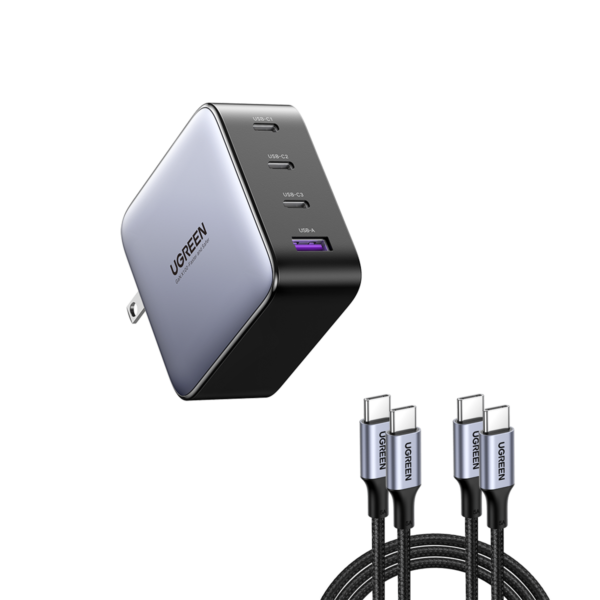 (Bundle) Nexode 100W Charger + 100W USB-C Cable 2 Pack