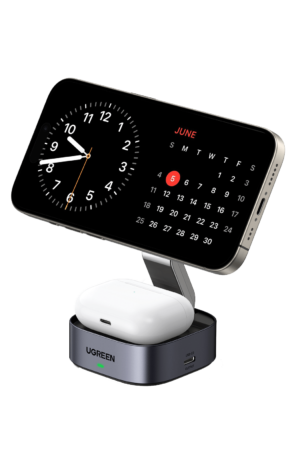 UGREEN 2-in-1 Foldable Wireless Fast Charging Station