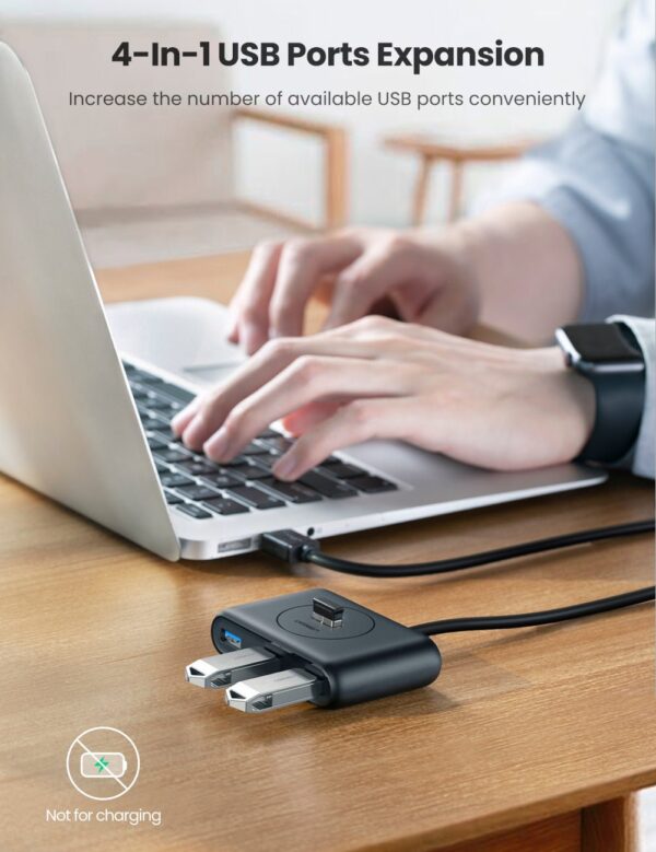UGREEN 4-in-1 USB 3.0 Data Hub - Image 2