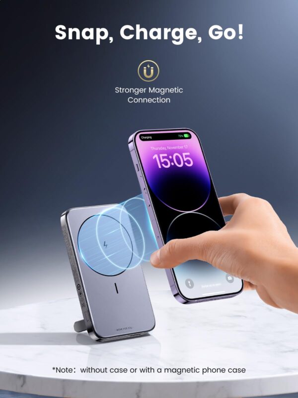 UGREEN Foldable Kickstand Magnetic Battery | 10000mAh - Image 2