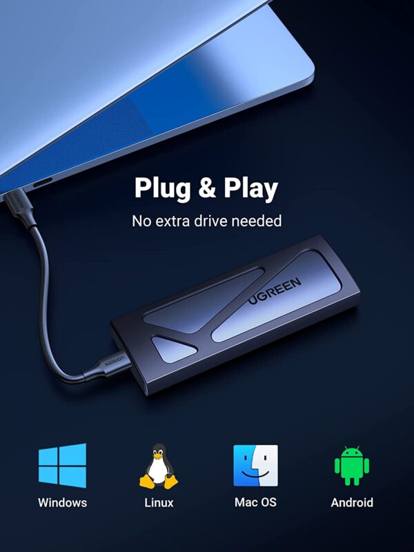 UGREEN M.2 NVMe SSD Enclosure Adapter - Image 2