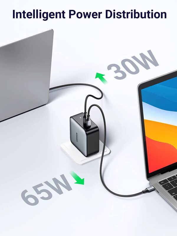 UGREEN Nexode 100W USB C Wall Charger - 2 Ports - Image 2