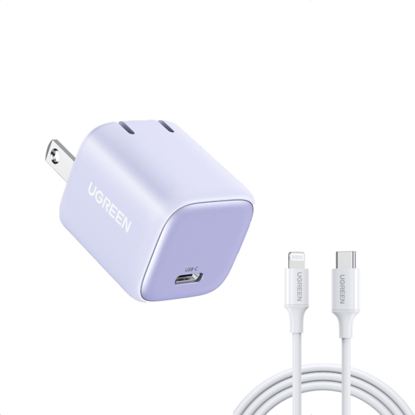 UGREEN Nexode 30W USB C Charger Bundle (Purple) - Image 2